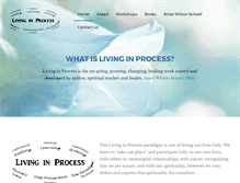 Tablet Screenshot of livinginprocess.com